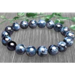 品質　ヒデナイトブレスレット 透明感＆キャッツアイ効果　クンツァイト　2-6 1点物】AAA透明◇キャッツアイ効果 クンツァイト(ヒデナイト) 11mm