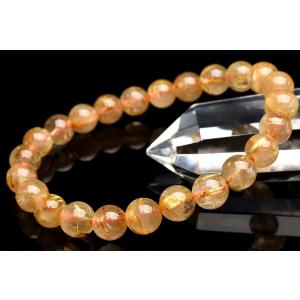ライモナイト共生 ガーデンクォーツ 14.5mm ブレスレット 1個売り