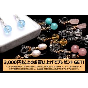 【3000円以上のお買い上げでプレゼント！】1円天然石デザインイヤリング　【お一人様1点限定】_X507