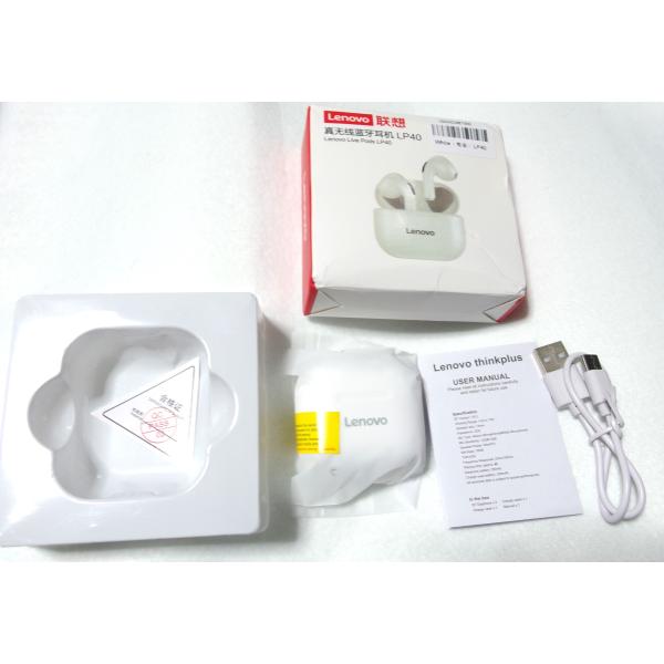 完売　御礼　　ブルートゥース　イヤホン　充電携帯ケース付き　Lenovo Live Pods LP4...