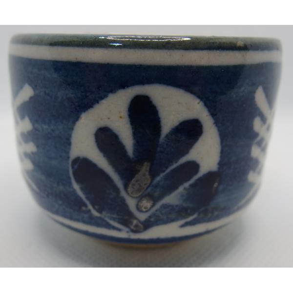 美濃焼 ぐい呑み 秀泉陶苑 窯変十彩 10種のうち(6)　染付