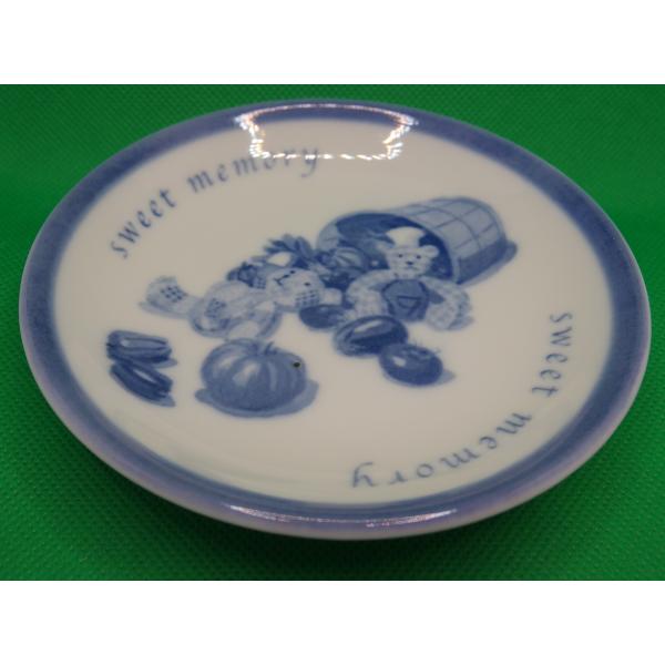 小皿　クリスマス　テディベア柄