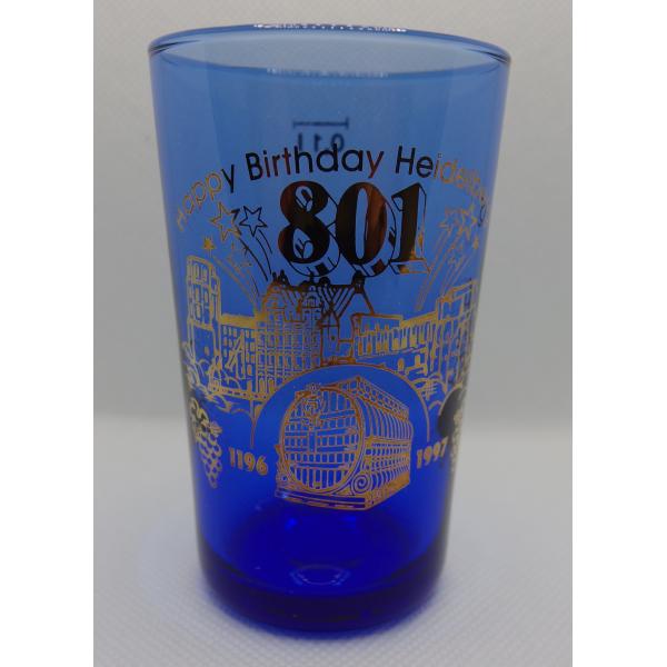 ショットグラス　Happy Birthday Heidelberg 801　タフトグラス　記念品