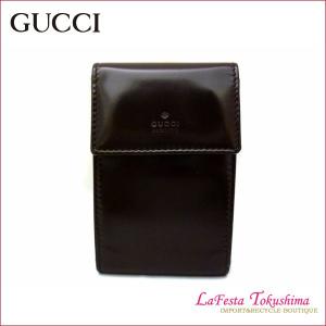 GUCCI　グッチ　エナメル　６連キーケース　（ダークブラウン）｜lato