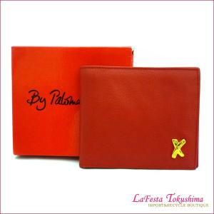 Paloma Picasso　パロマピカソ　レザー　２つ折り財布　（レッド）｜lato