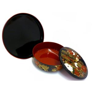 鉢 梅型 菓子器 梅の華 （ 18.5cm 樹脂 プラスチック 日本製 ふた付き