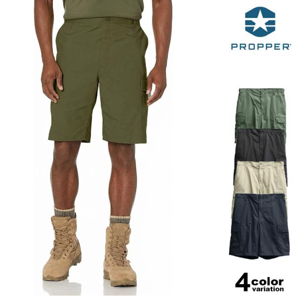 PROPPER プロッパー BDU ショートパンツ コットン リップストップ カーゴショーツ ひざ丈...