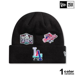 New Era ニューエラ ニット帽 ニットキャップ ロサンゼルス ドジャース ワールドシリーズ ビーニー 国内希少 USAモデル｜lattachey