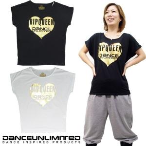 ダンス Tシャツ ズンバウェア レディース トップス ダンスウェア ドルマン Tシャツ ダンス 衣装 ヒップホップ ダンスアンリミテッド