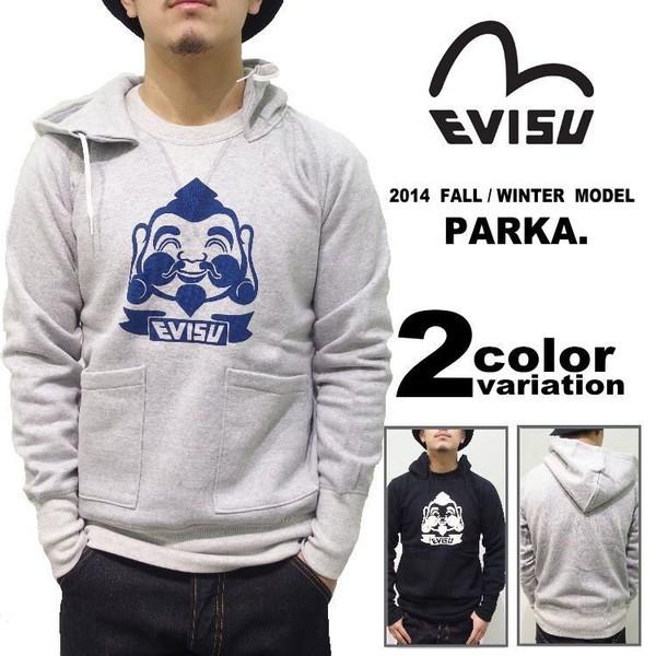 EVISU パーカー カモメ メンズ エヴィス スウェット プルオーバー