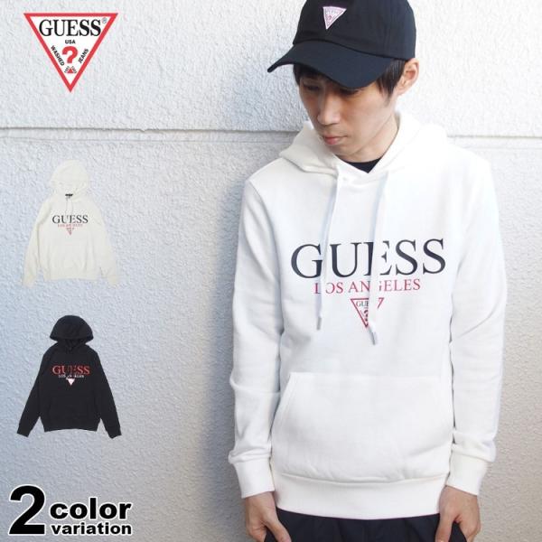 激レア GUESS ゲス パーカー スウェット プルオーバー LA TRIANGLE HOODIE ...