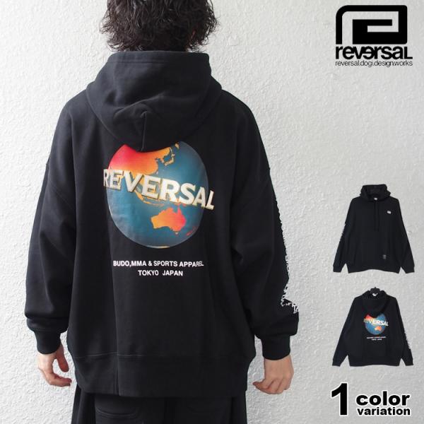 リバーサル reversal パーカー スウェット プルオーバー ドロップショルダー ビッグシルエッ...