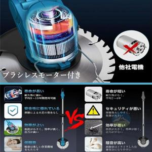 草刈機 充電式 電動草刈機 草刈り機 コードレ...の詳細画像3