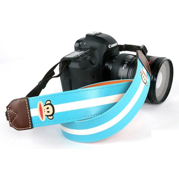paul frank/ポールフランク SLR/DSLRカメラ用 ストライプ柄 ネックストラップ 13...
