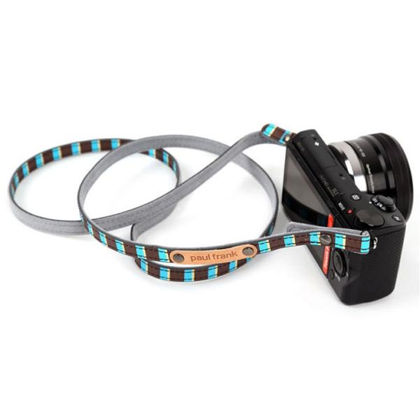 paul frank/ポールフランク ミラーレスカメラ/コンパクトデジカメ用 ストライプ柄 ネックス...