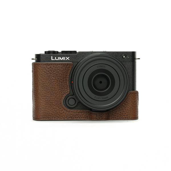TP Original Panasonic LUMIX S9用 ボディーハーフケース ダークブラウン...