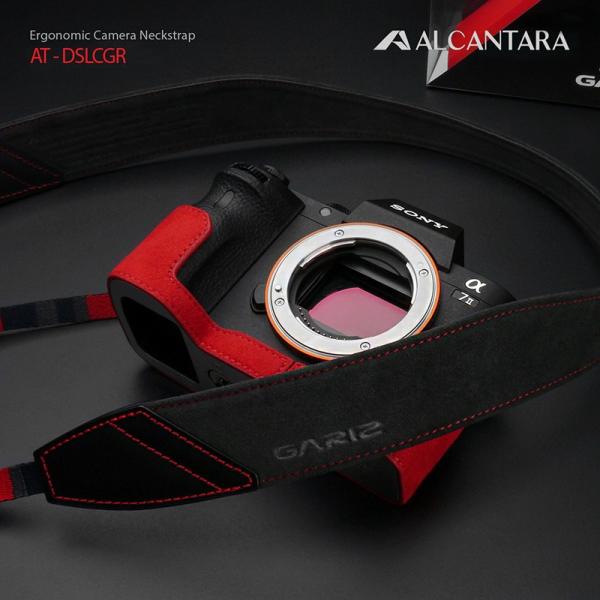 GARIZ/ゲリズ Alcantara カメラネックストラップ　AT-DSLCGR Ergonomi...