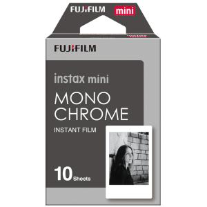 FUJIFILM インスタントカメラ チェキ用 モノクロフィルム 10枚入 instax mini MONO CHROME｜laughs