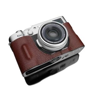 GARIZ/ゲリズ FUJIFILM X100VI用 本革カメラケース HG-X100VIBR ブラウン｜laughs