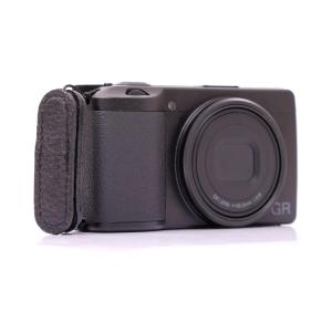 RICOH - 【未使用】RICOH コンデジ GRⅢ SDカード ネックストラップ付き リコー RICOH ネックストラップ GS-3 ブラック 高級感のある本革