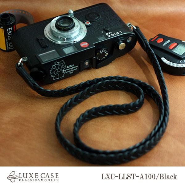 Luxecase/ラックスケース 高級本革編み上げストラップ LXC-LLST-A100 Black...