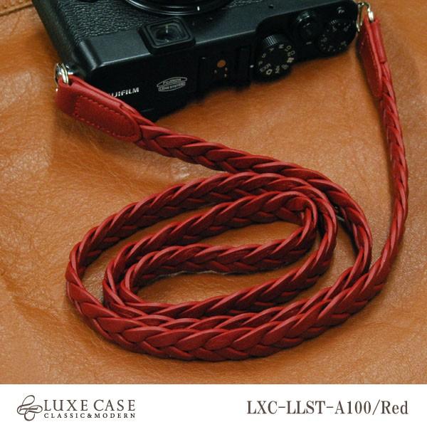 Luxecase/ラックスケース 高級本革編み上げストラップ LXC-LLST-A100 Red(レ...