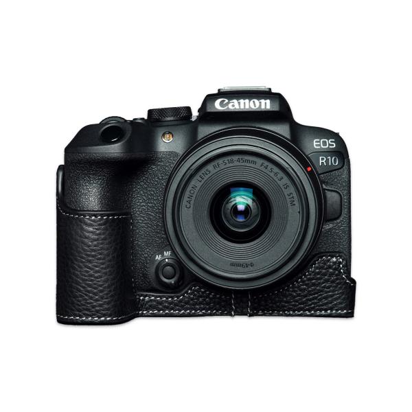 TP Original Canon EOS R10 用 ボディーハーフケース ブラック ［国内正規品...