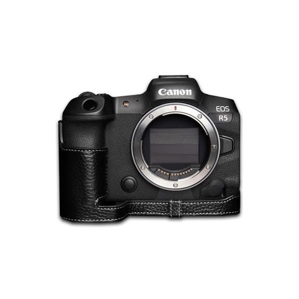 TP Original Canon EOS R5 用 ボディーハーフケース ブラック ［国内正規品］