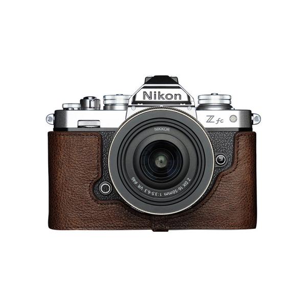 TP Original Nikon Z fc 用 ボディーハーフケース ダークブラウン ［国内正規品...