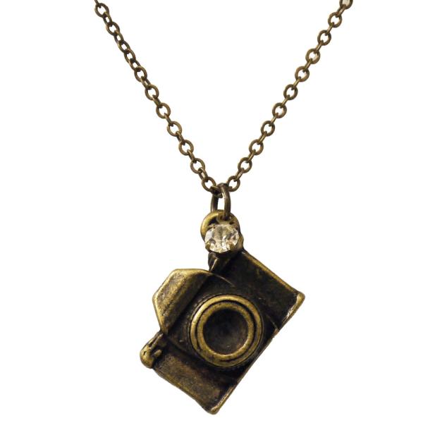 レトロカメラデザイン ネックレス アンティーク