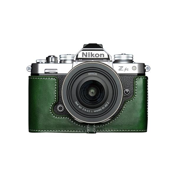 TP Original Nikon Z fc 用 ボディーハーフケース グリーン ［国内正規品］