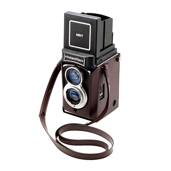 【期間限定】MiNT 二眼レフインスタントカメラ InstaxFlex TL70本体＋レザーケース＋...