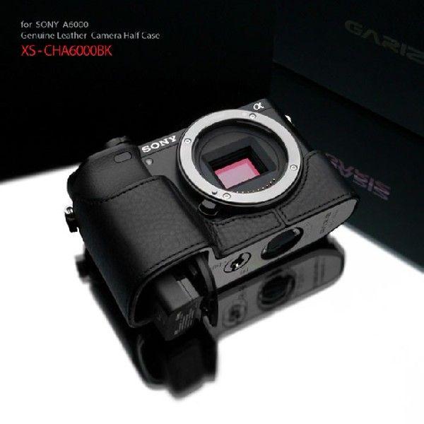 GARIZ/本革カメラケース　SONY α6000用　XS-CHA6000BK