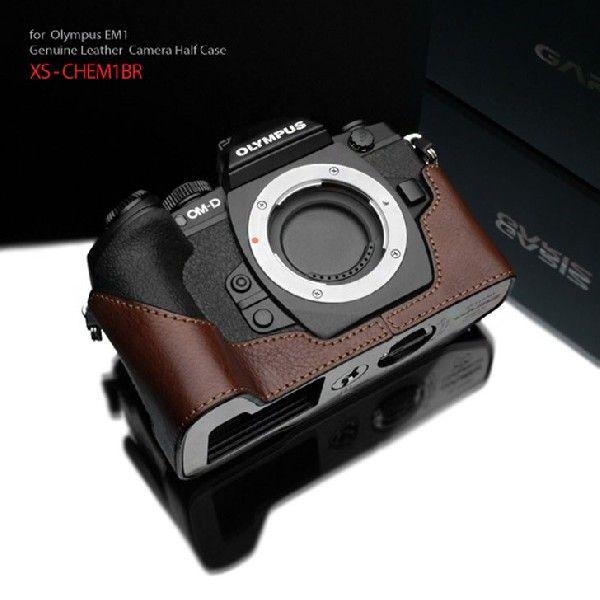 GARIZ/本革カメラケース　OLYMPUS OM-D(E-M1)用　XS-CHEM1BR