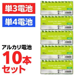 アルカリ乾電池 単3形 単4形 10本 セット 単3電池 リモコン ゲーム 懐中電灯 パックセット