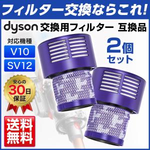 Dyson ダイソン 掃除機 フィルター 互換 フィルターユニット 互換フィルター V10 SV12 掃除機 コードレス 2個セット