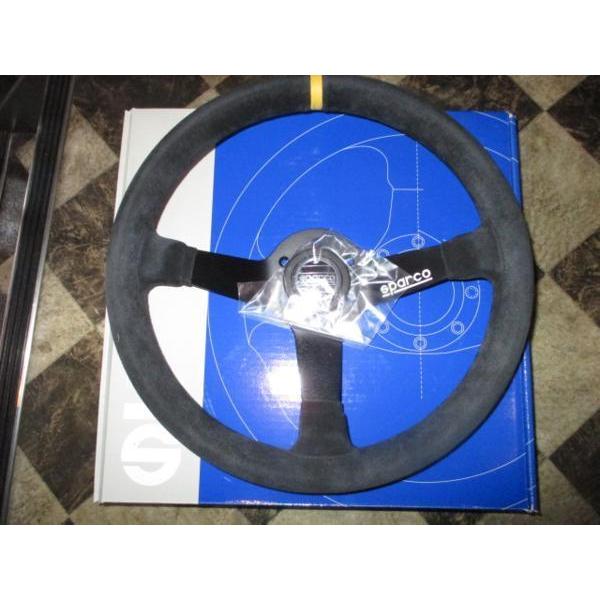 SPARCO JAPAN スパルコ 正規品 R345 スエード ステアリング ブラックスポーク