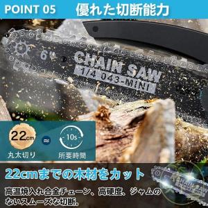 【伸縮ポール付き】 高枝チェーンソー チェーン...の詳細画像5