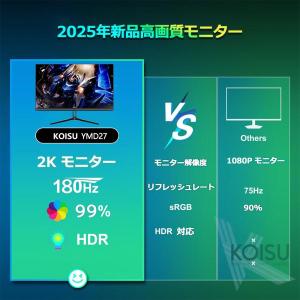 ゲーミングモニター 180Hz モニター 27...の詳細画像2