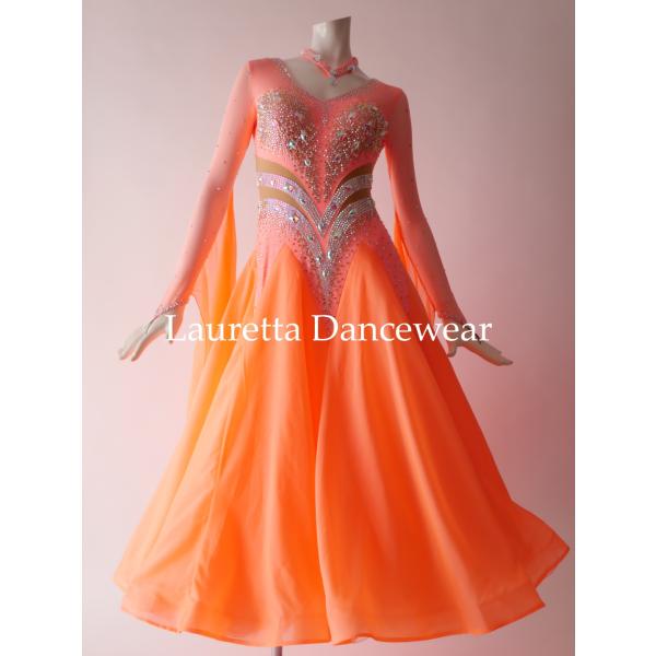 Lauretta Dancewear 社交ダンスドレス衣装 スタンダード モダン 競技ドレス 高級仕...