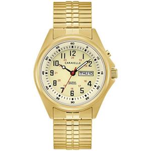 Caravelle by Bulova Men&apos;s Traditional Quartz Gold ...