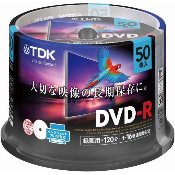 TDK 録画用DVD-R デジタル放送録画対応CPRM 1-16倍速 インクジェットプリンタ対応ホワ...