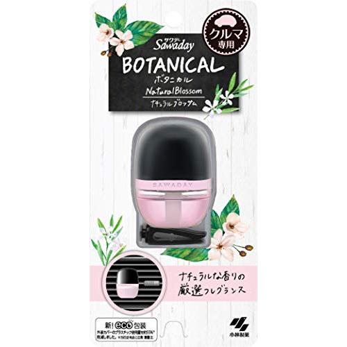 サワデー 車用 ボタニカル ナチュラルブロッサムの香り 消臭芳香剤 クリップタイプ 6ml