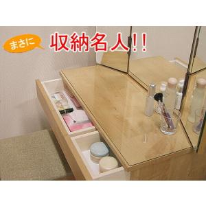 ドレッサー 三面鏡 スツール デスク(ミラー ...の詳細画像1