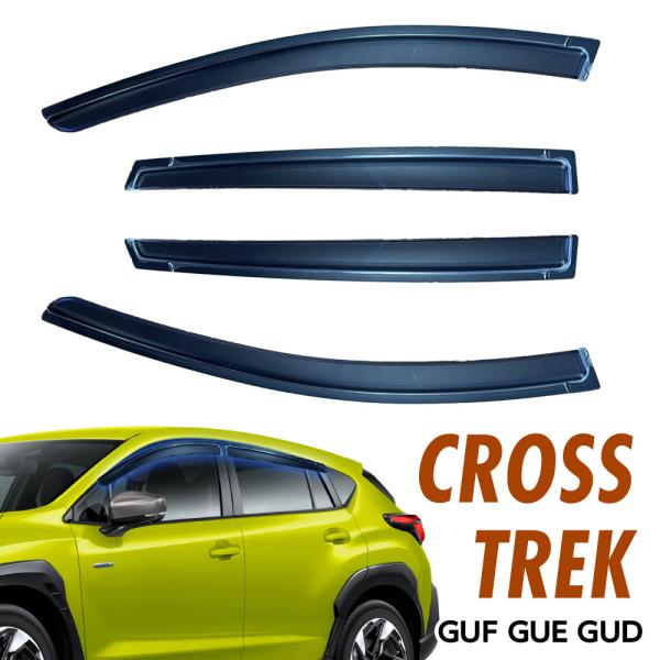 クロストレック GUF GUE GUD ドアバイザー ドア サイド ウインドウ バイザー サイドバイ...