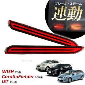 LEDリフレクター ストップ＆テール ウィッシュ 20系 WISH カローラフィールダー 160系 ...