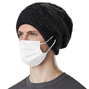 ニット帽 メンズ レディース 冬 防寒 究極の肌触り・零下15℃防寒・ボタン付き・極暖ふわふわ裏起毛・美シルエット・柔らかい・伸縮性・厚手 シンプル