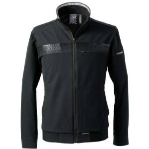 [2025AW新作]IZ 3370 ストレッチワークジャケット ブラック L~3L 通年 ストレッチ...