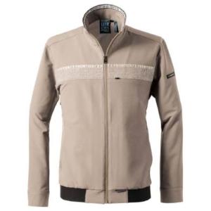 [2025AW新作]IZ 3370 ストレッチワークジャケット プラムベージュ L~3L 通年 スト...