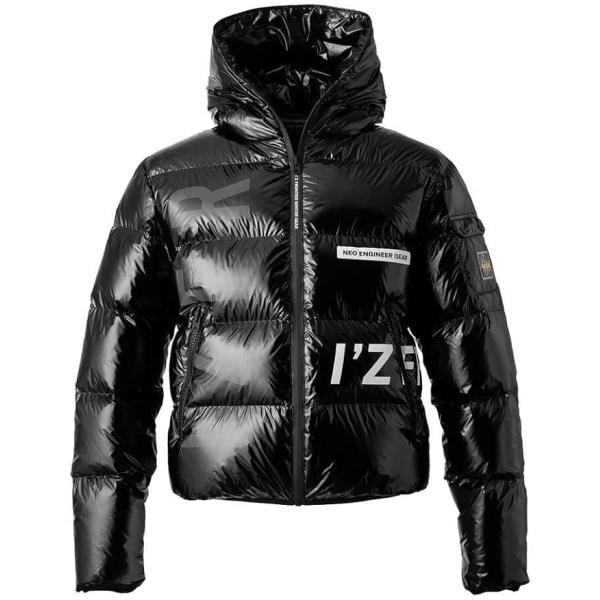 【サイズ交換不可】I'Z FRONTIER 9870 ダウンジャケット ブラック L〜3L 防寒 秋...